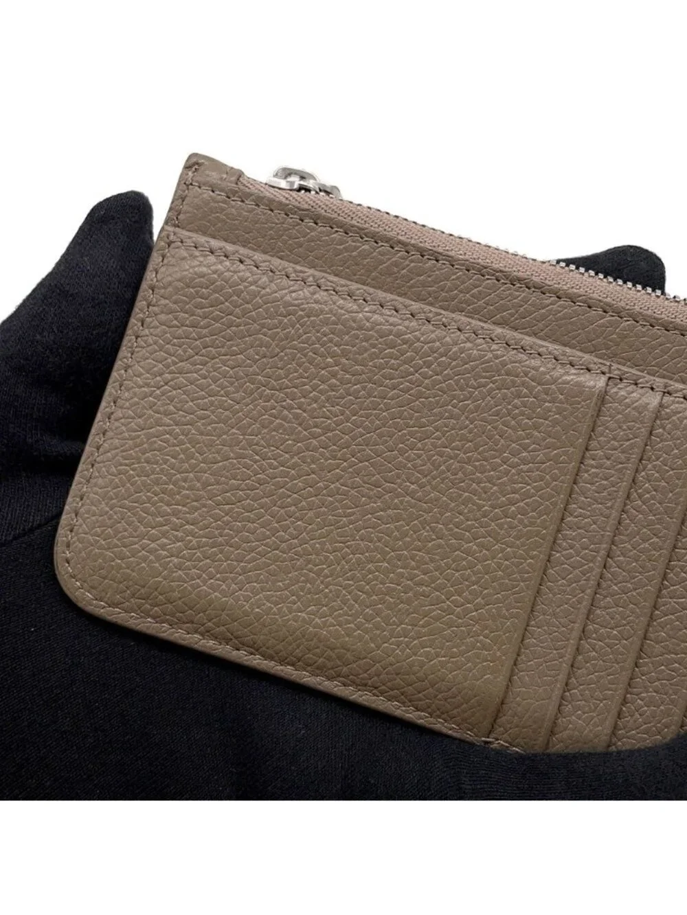 Balenciaga Card Case Fragment Leather Coin
